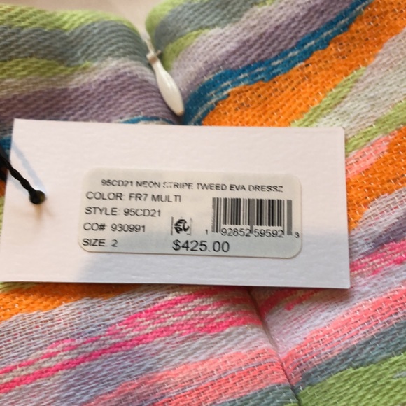 Milly dress size 2 NWOT summer strapless - Picture 3 of 5